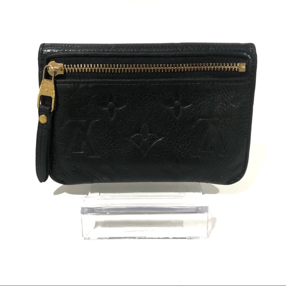 Authentic Louis Vuitton Black Empriente Leather Key Cles Pouch Black Noir Wallet - Picture 5 of 11